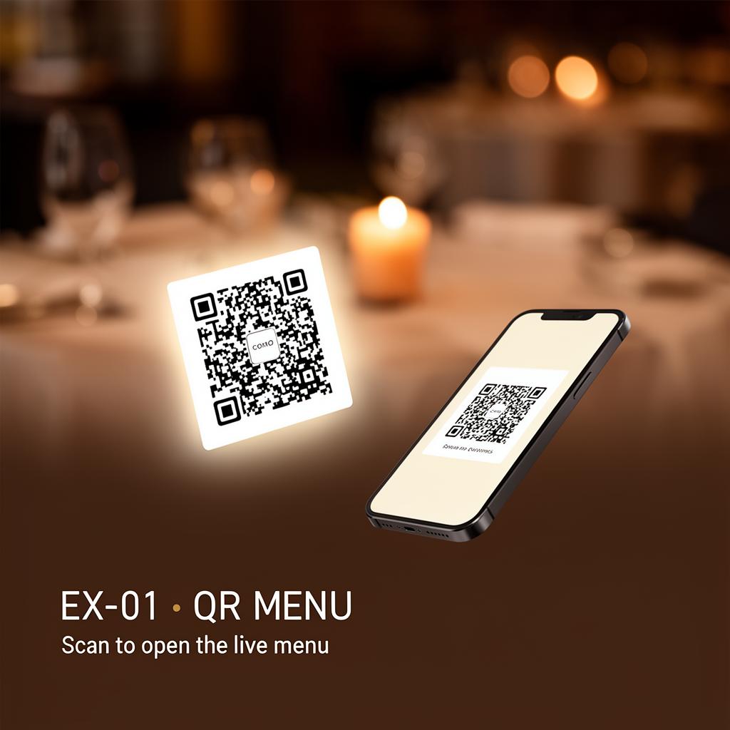 QR menu on every table