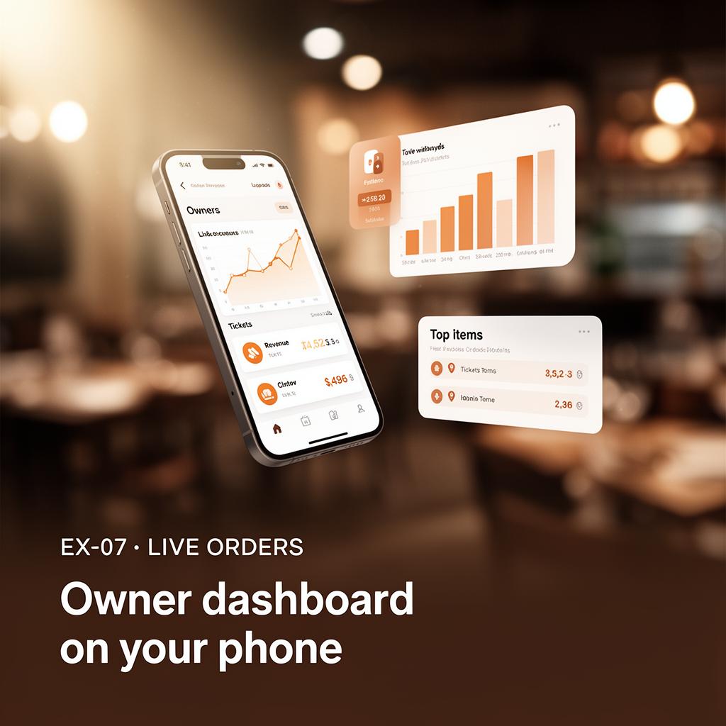 Live orders on your phone
