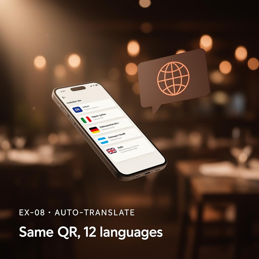 Auto-translated menu