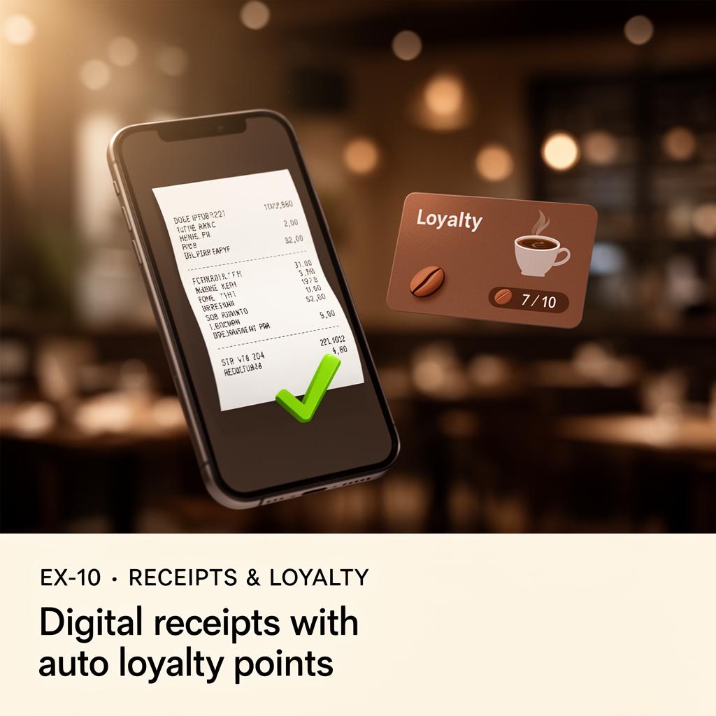 Digital receipts & loyalty