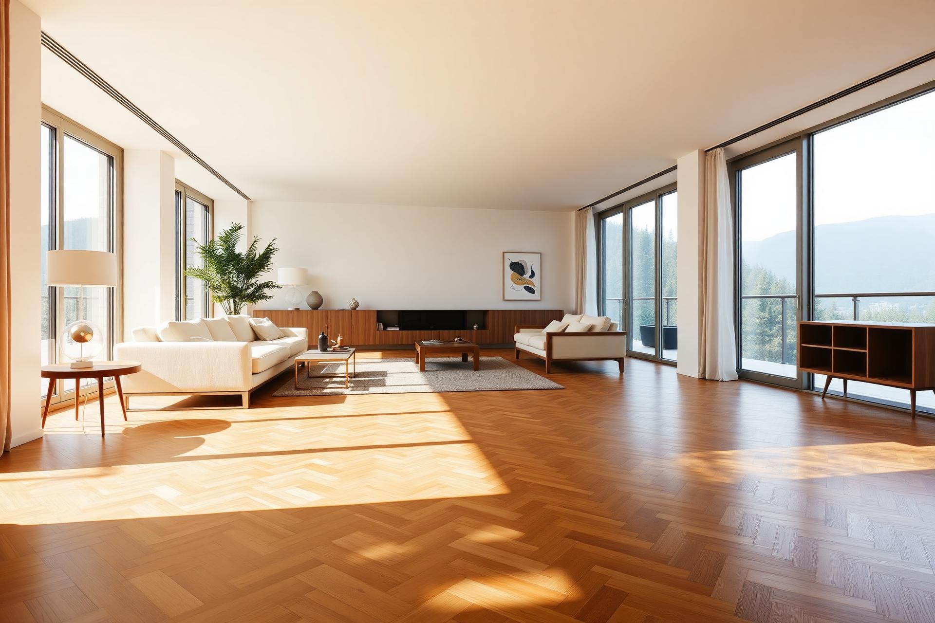 Penthouse mit Fischgrät-Parkett
